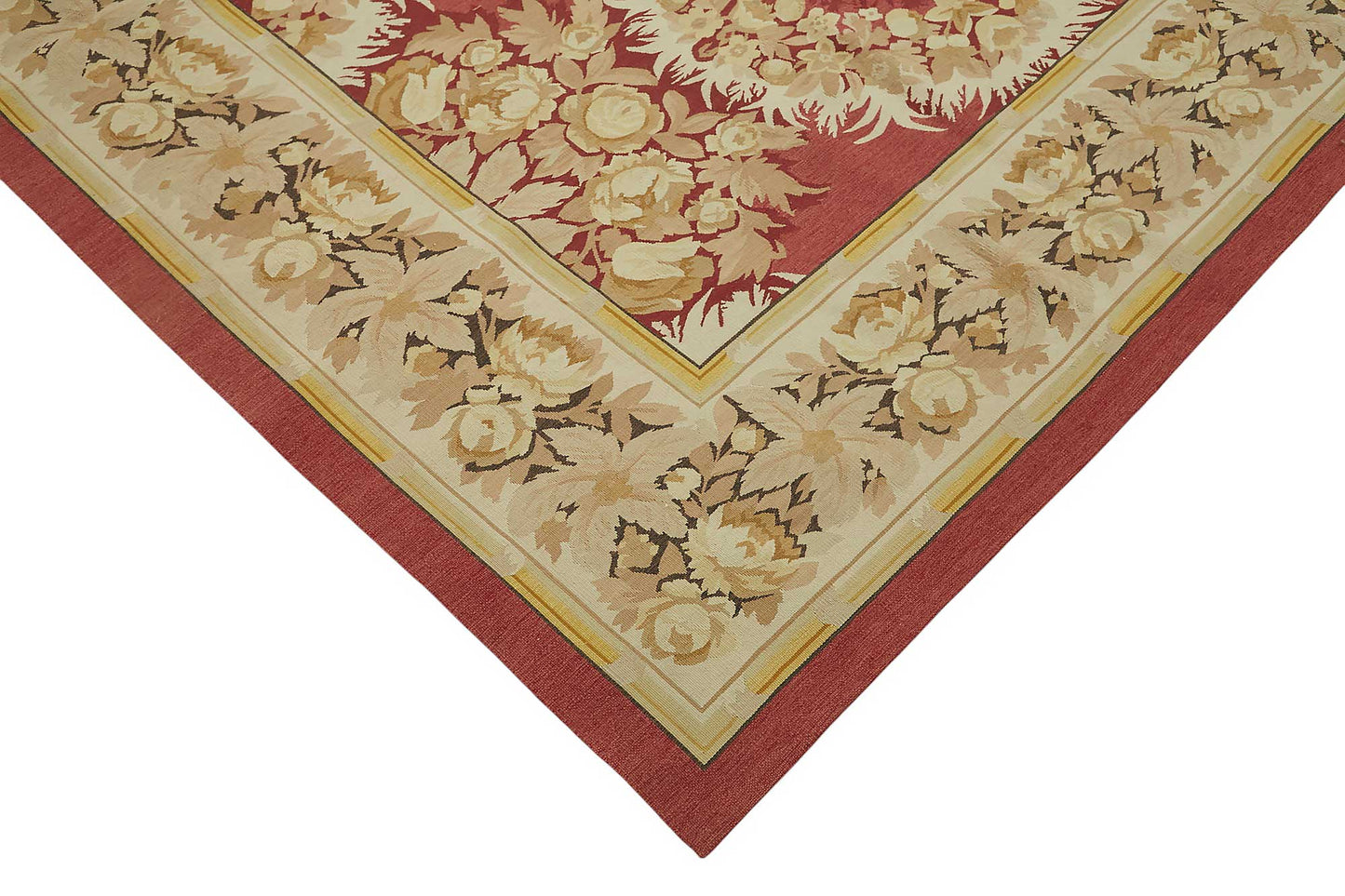 9x12 Floral Aubusson Kilim - 47393