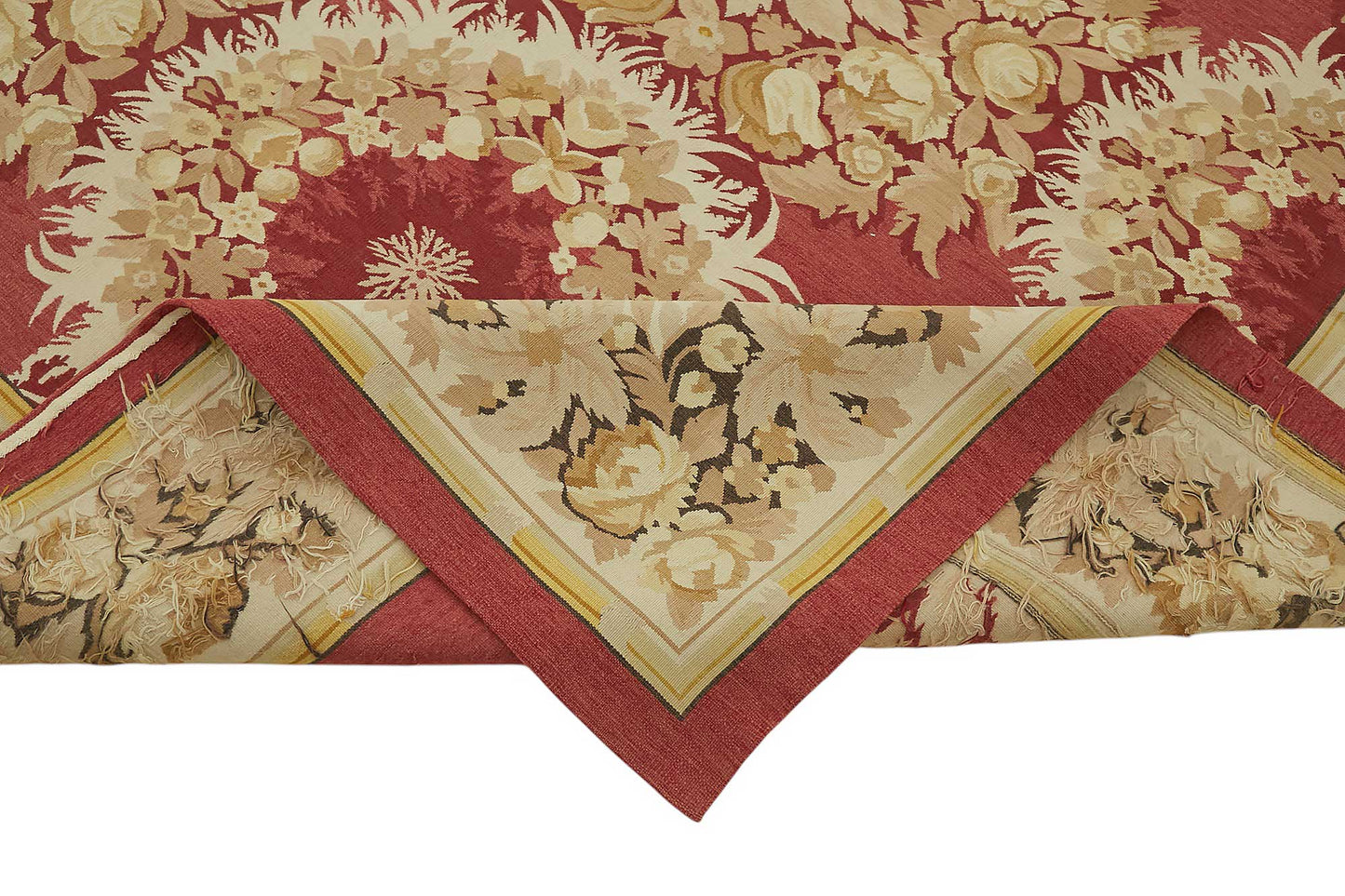 9x12 Floral Aubusson Kilim - 47393