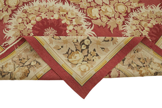 9x12 Floral Aubusson Kilim - 47393