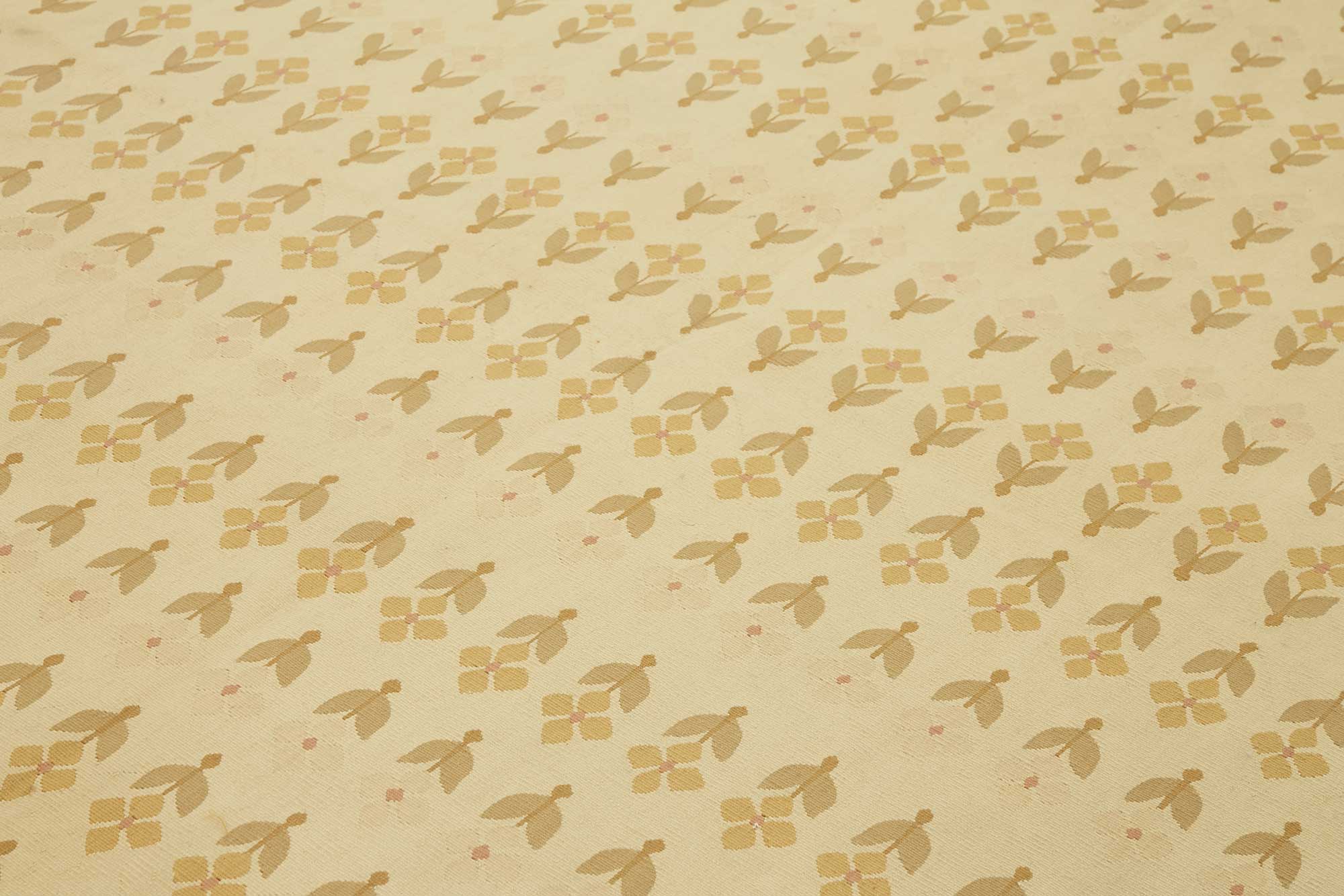 9x13 Floral Aubusson Kilim - 47394