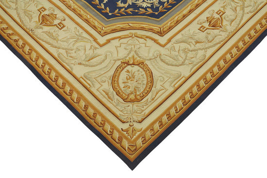 6x9 Floral Aubusson Kilim - 47395