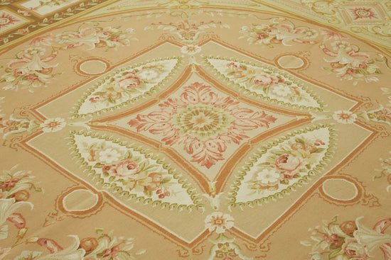 9x12 Floral Aubusson Kilim - 47396