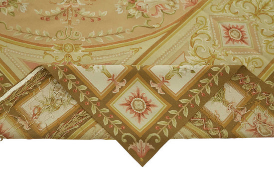 9x12 Floral Aubusson Kilim - 47396