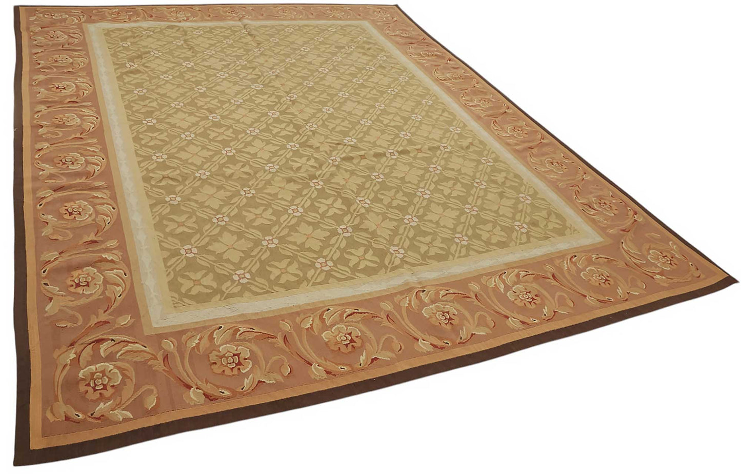 9x12 Floral Aubusson Kilim - 47399