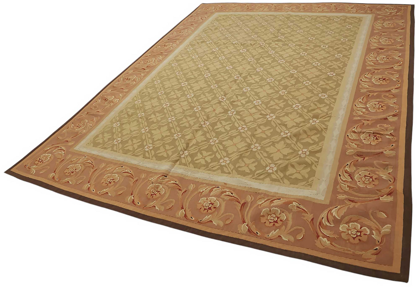 9x12 Floral Aubusson Kilim - 47399