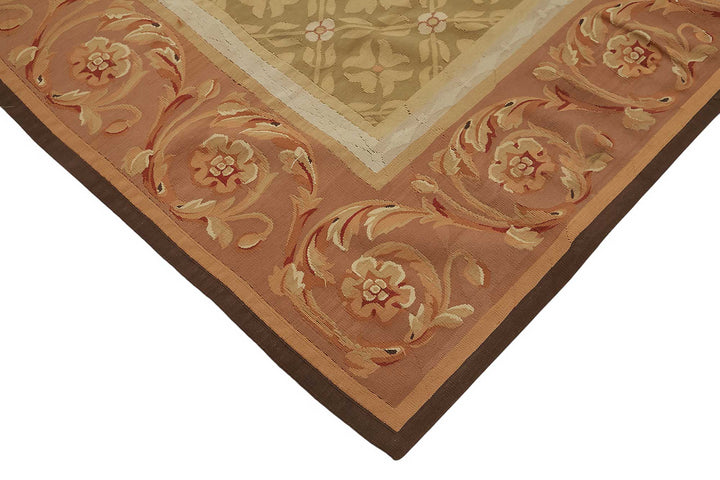 9x12 Floral Aubusson Kilim - 47399