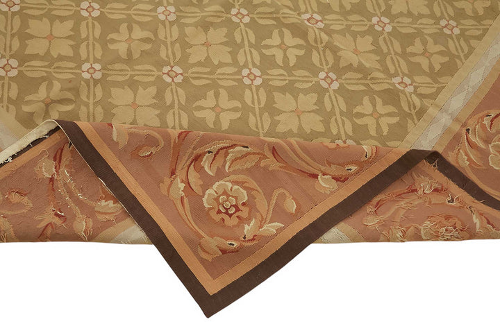 9x12 Floral Aubusson Kilim - 47399