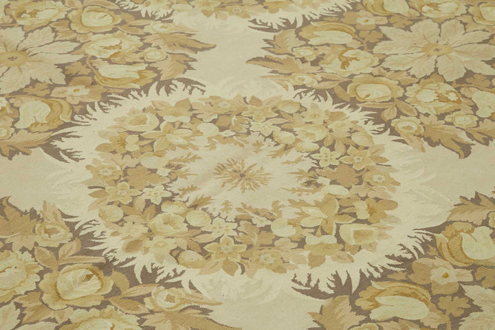 9x12 Floral Aubusson Kilim - 47400