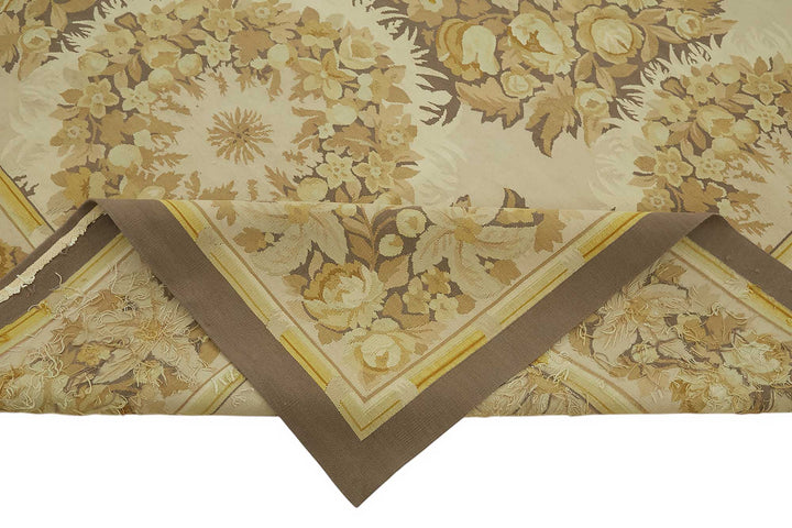 9x12 Floral Aubusson Kilim - 47400