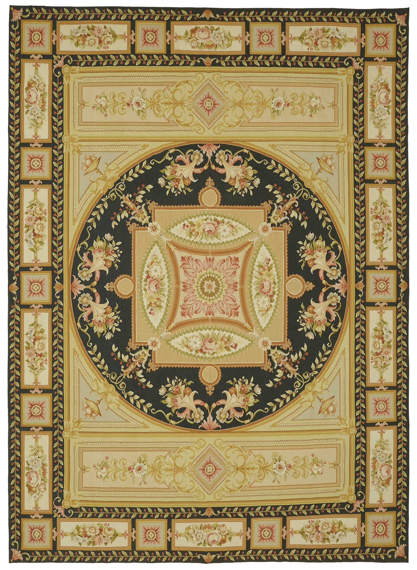 9x12 Floral Aubusson Kilim - 47401