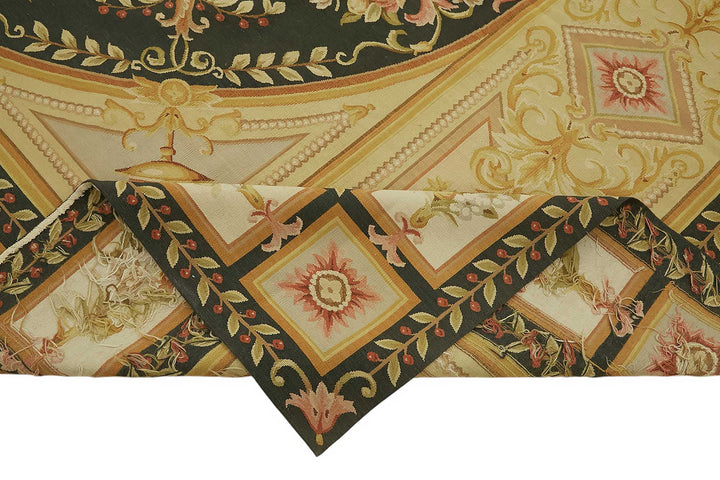 9x12 Floral Aubusson Kilim - 47401