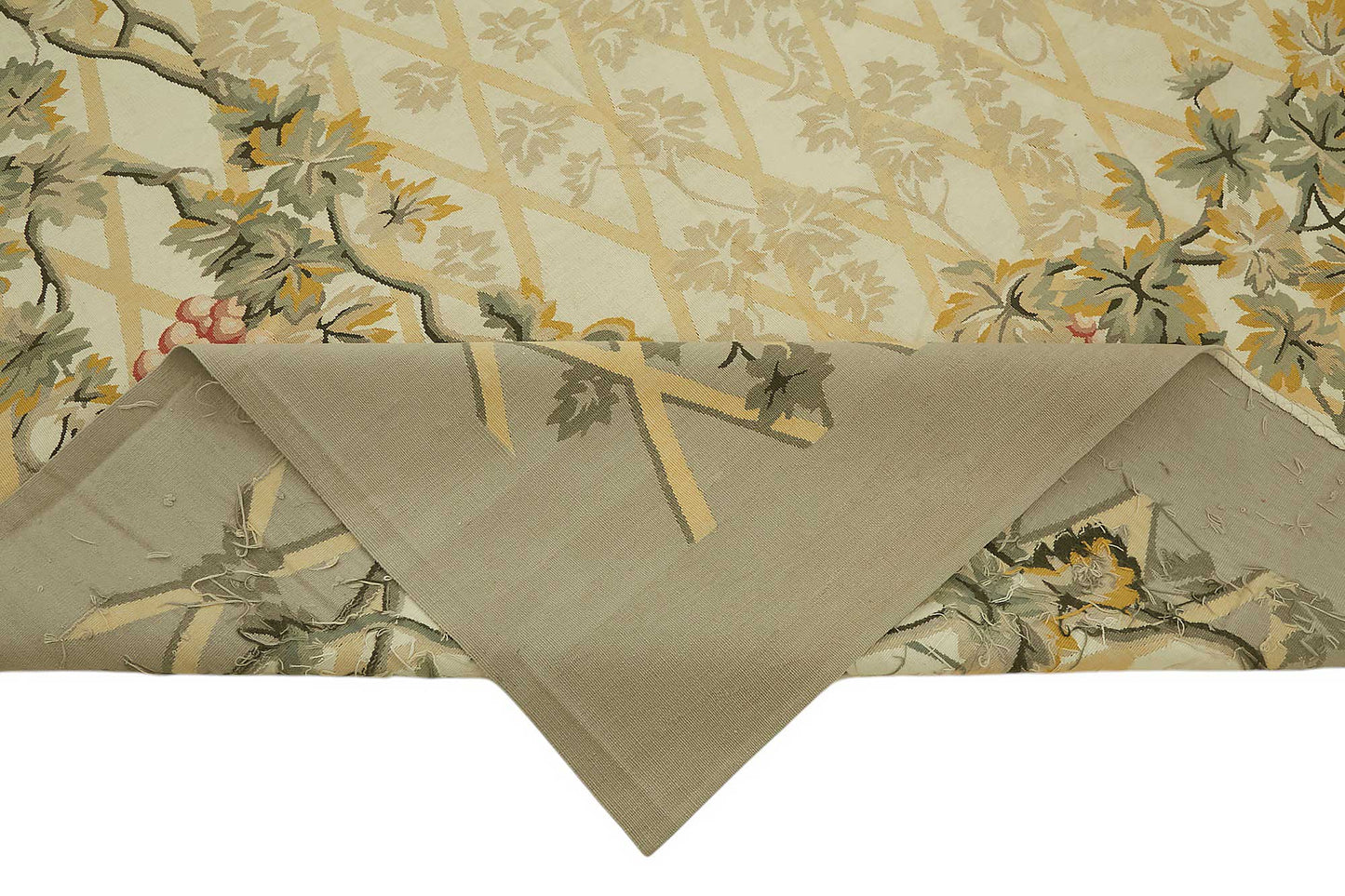 9x12 Floral Aubusson Kilim - 47402