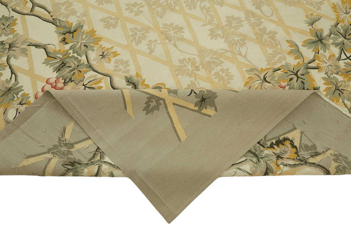 9x12 Floral Aubusson Kilim - 47402