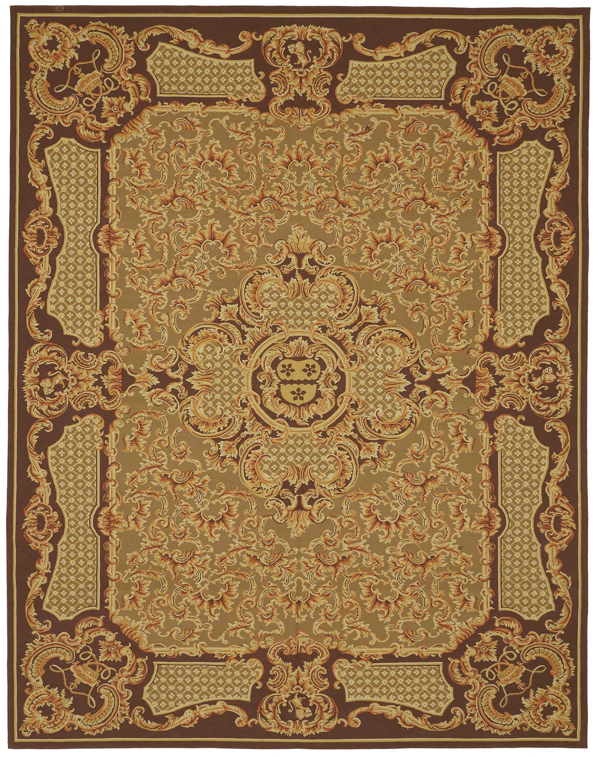 9x12 Floral Aubusson Kilim - 47403