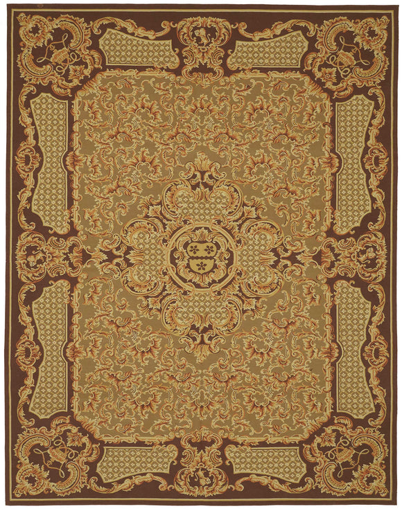 9x12 Floral Aubusson Kilim - 47403