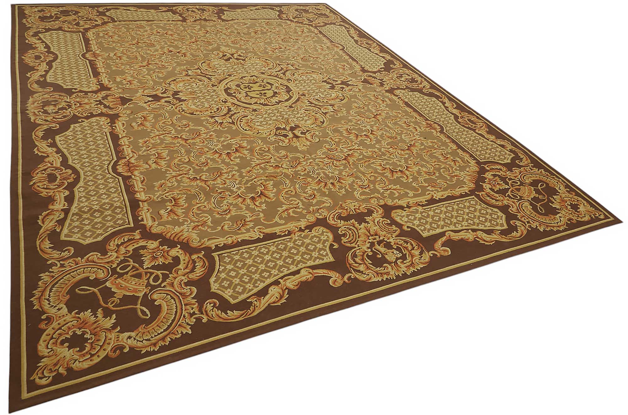 9x12 Floral Aubusson Kilim - 47403