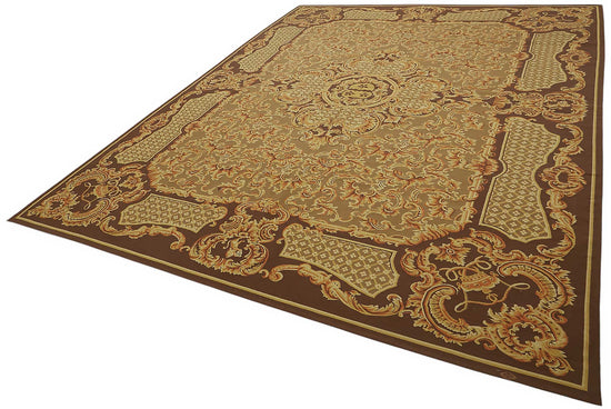 9x12 Floral Aubusson Kilim - 47403