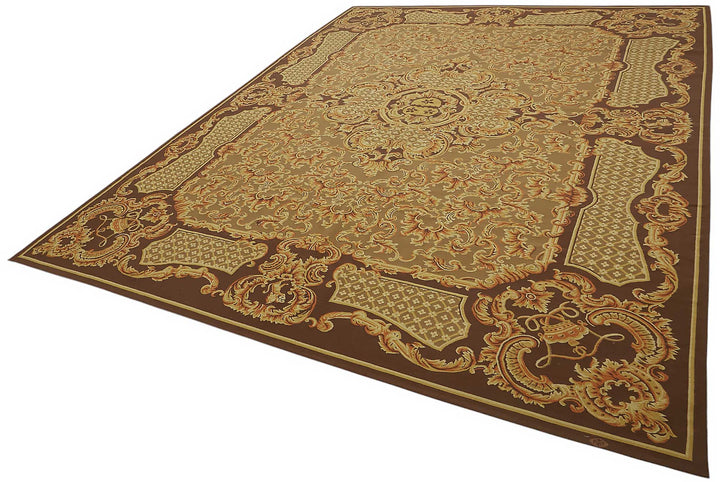 9x12 Floral Aubusson Kilim - 47403