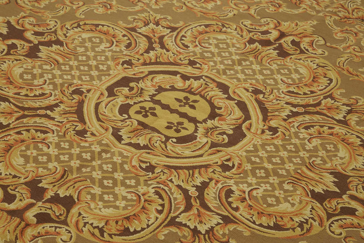 9x12 Floral Aubusson Kilim - 47403