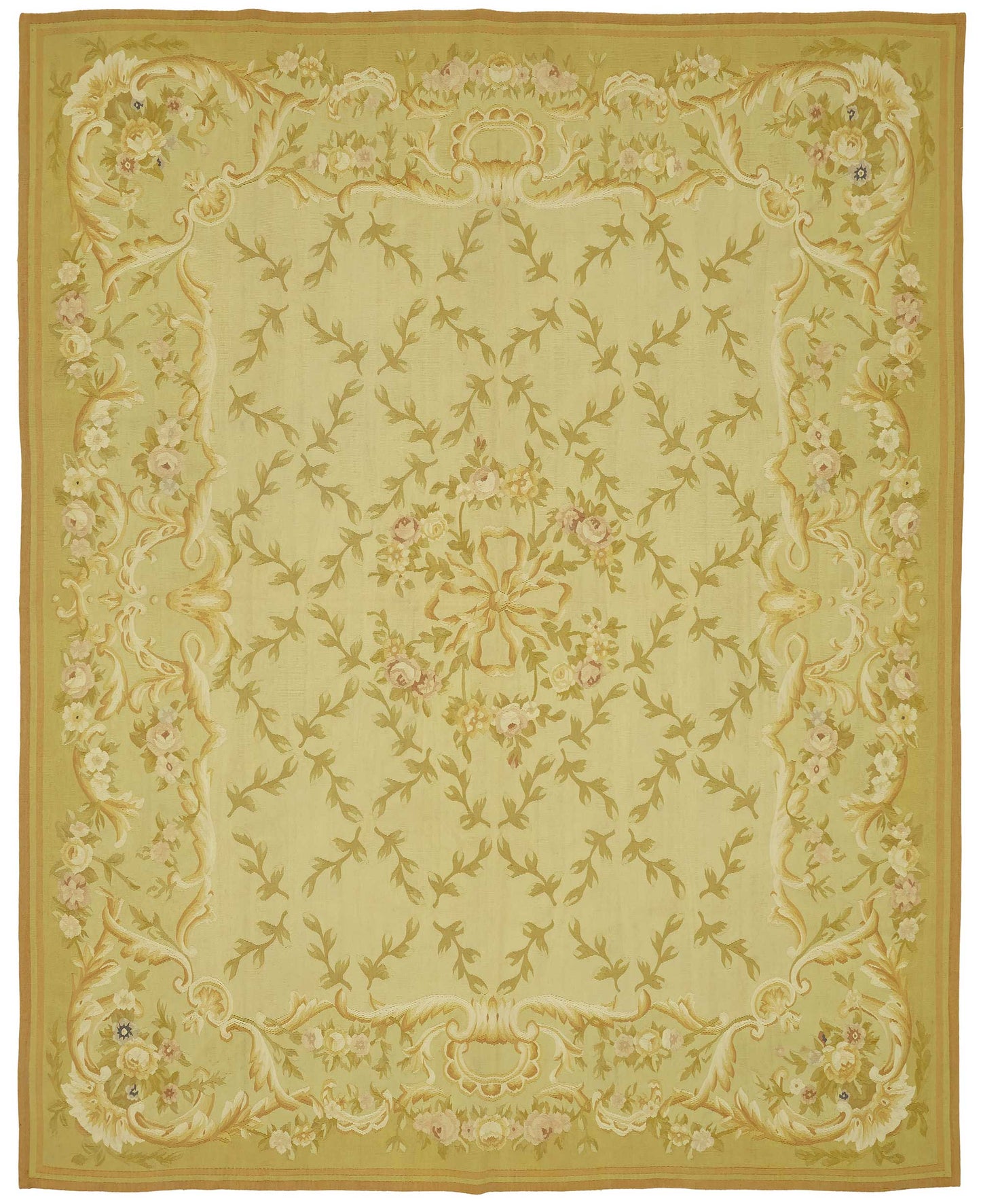 8x10 Floral Aubusson Kilim - 47404