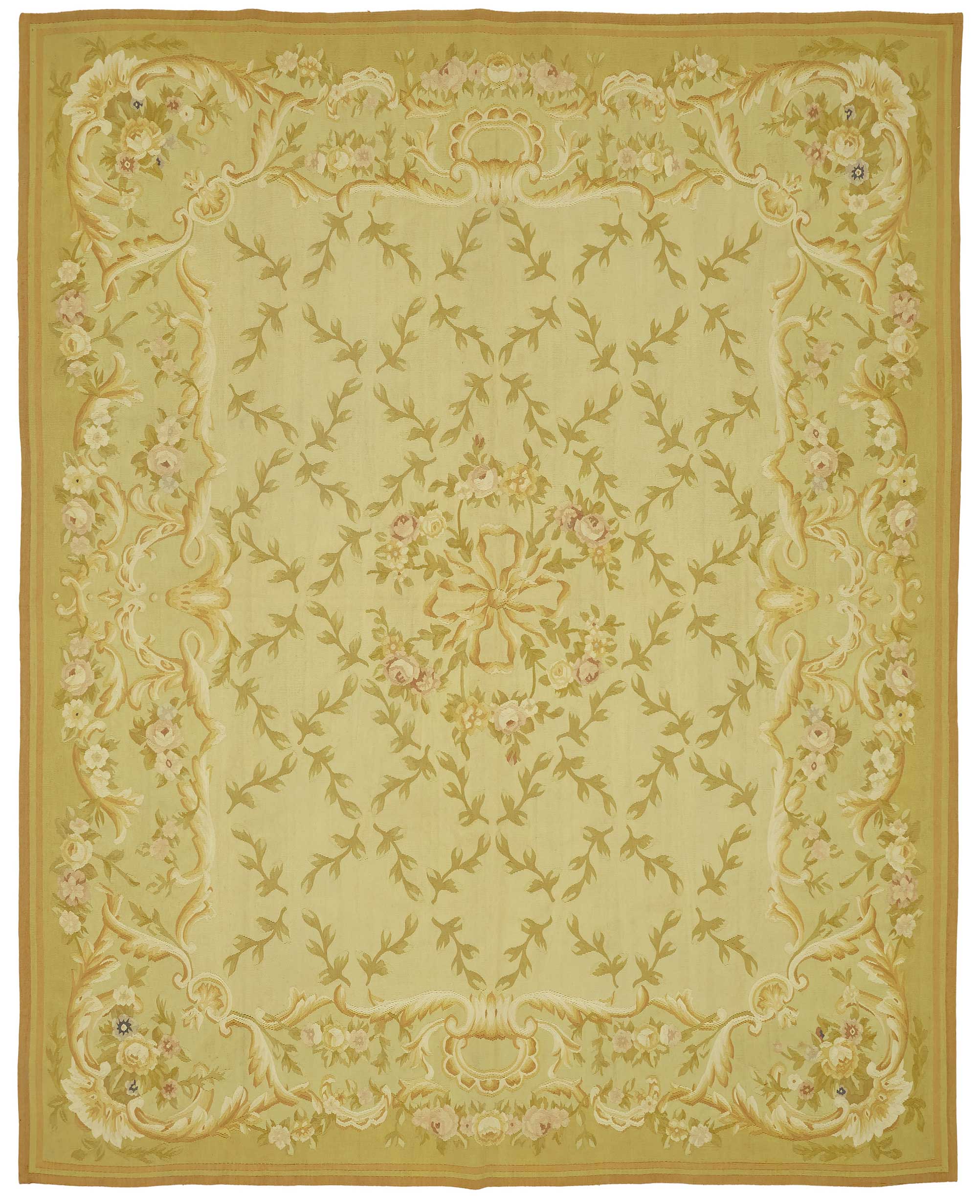 8x10 Floral Aubusson Kilim - 47404