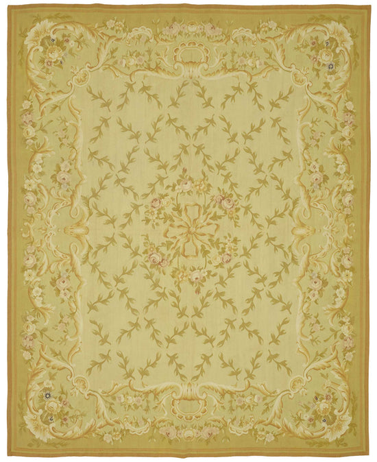 8x10 Floral Aubusson Kilim - 47404