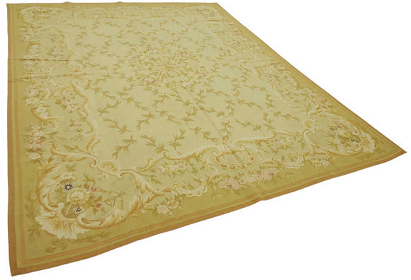 8x10 Floral Aubusson Kilim - 47404