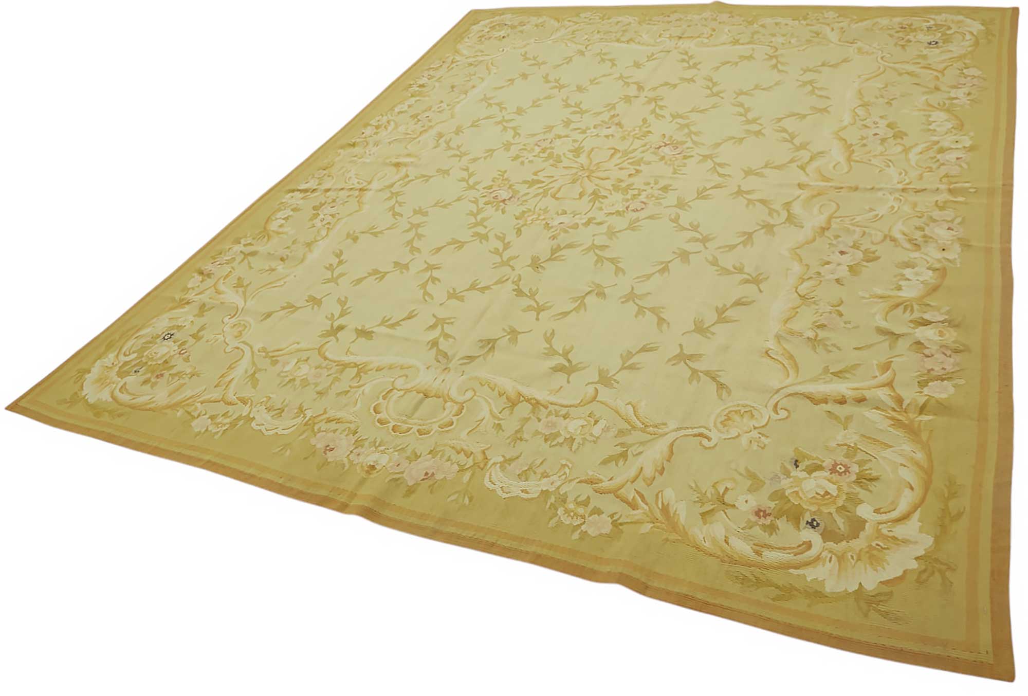 8x10 Floral Aubusson Kilim - 47404