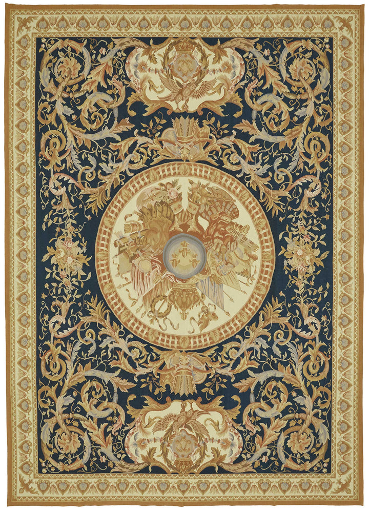 9x12 Floral Aubusson Kilim - 47405