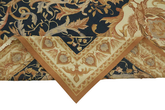 9x12 Floral Aubusson Kilim - 47405