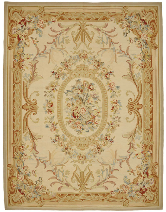 9x12 Floral Aubusson Kilim - 47406