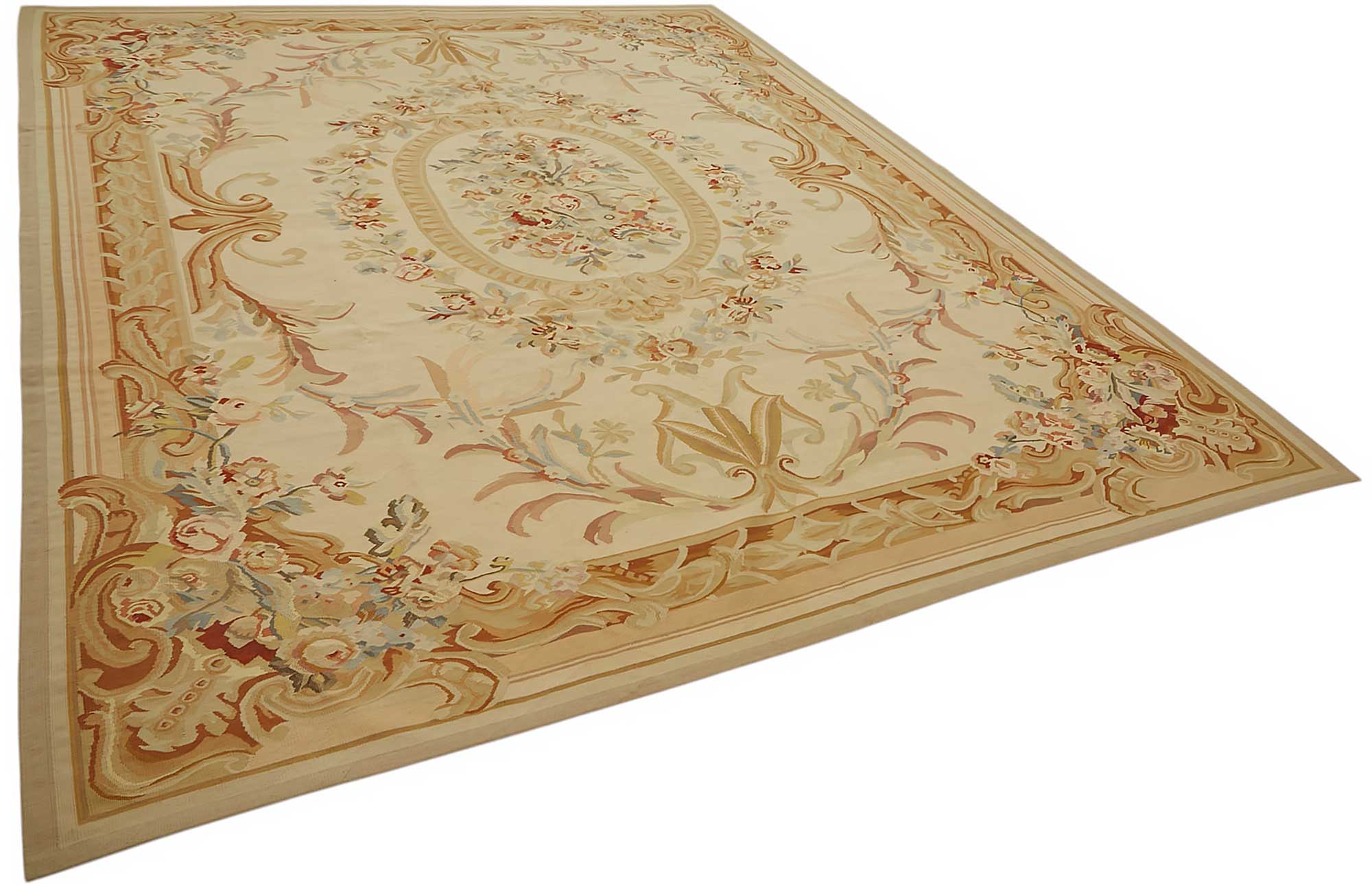9x12 Floral Aubusson Kilim - 47406
