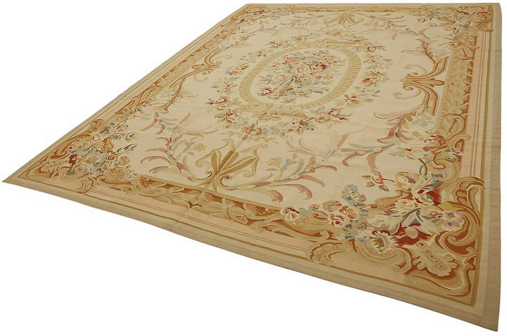 9x12 Floral Aubusson Kilim - 47406