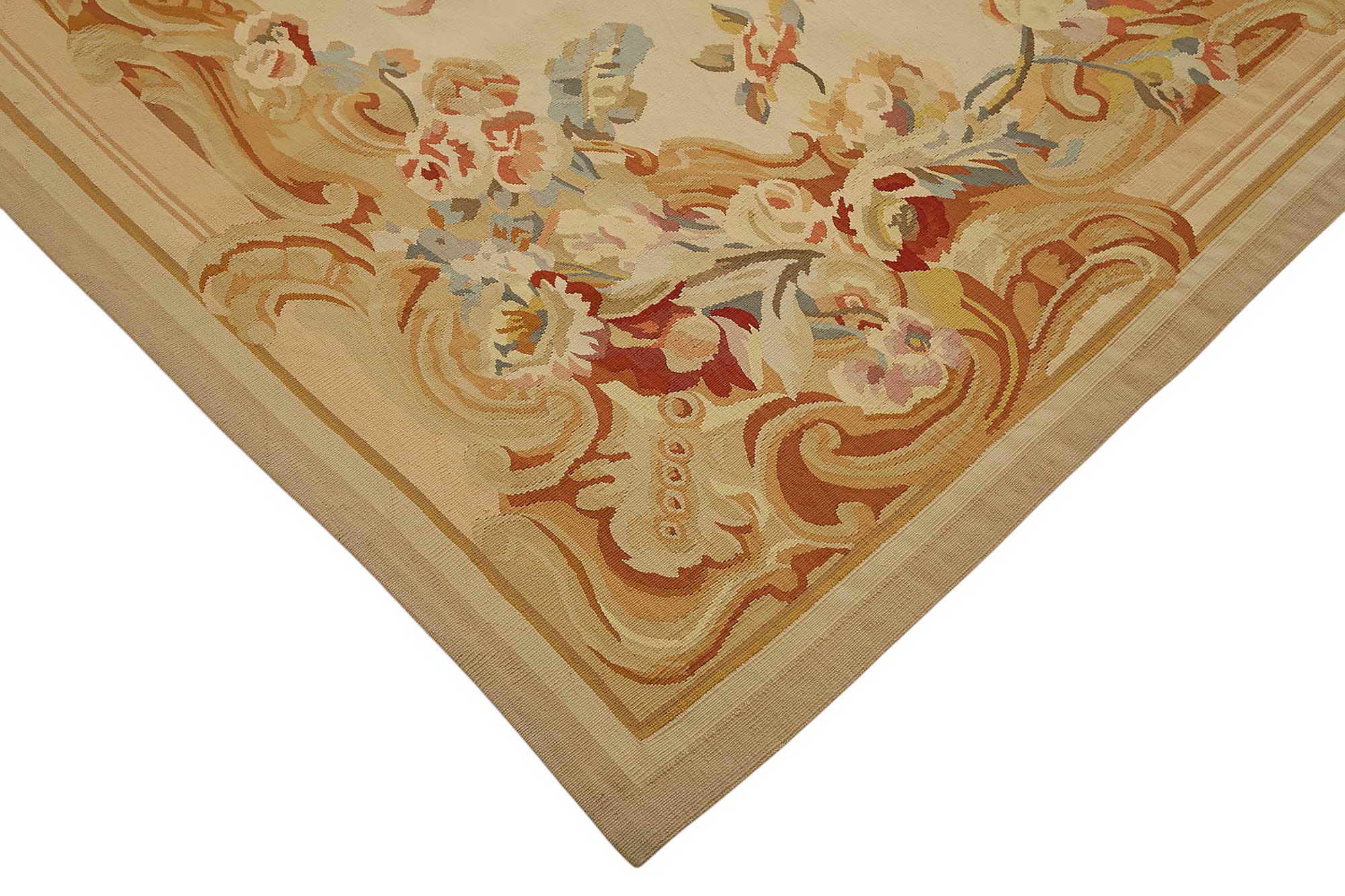 9x12 Floral Aubusson Kilim - 47406