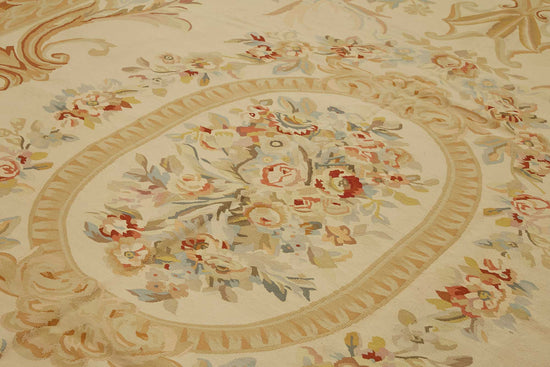 9x12 Floral Aubusson Kilim - 47406