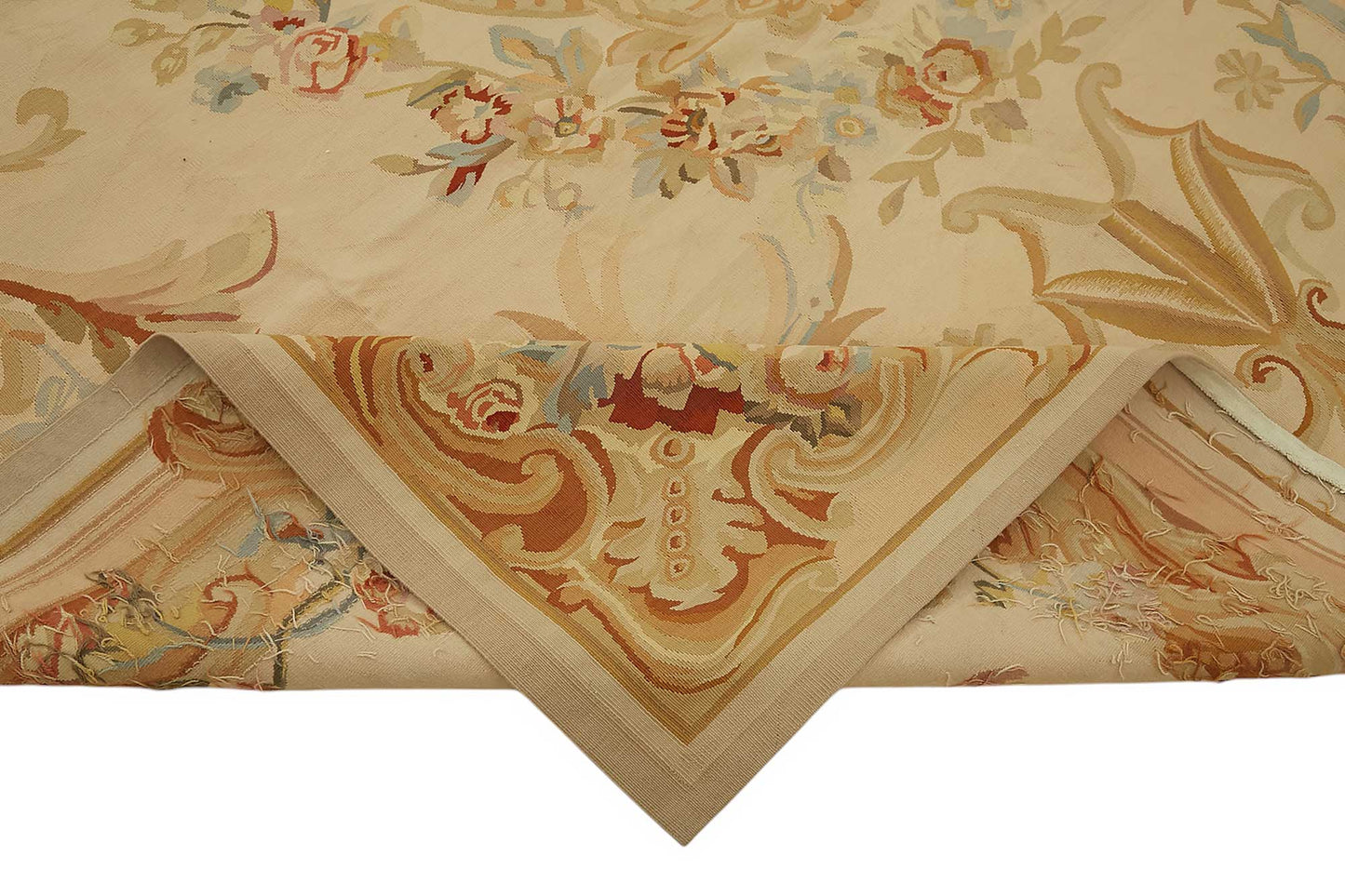 9x12 Floral Aubusson Kilim - 47406