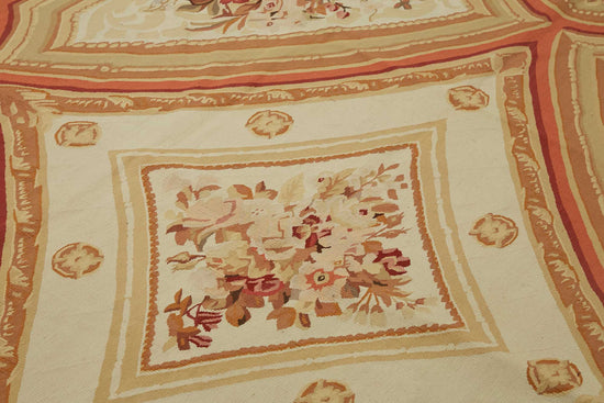 8x11 Floral Aubusson Kilim - 47407