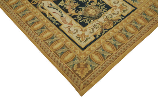 10x15 Floral Aubusson Kilim - 47408