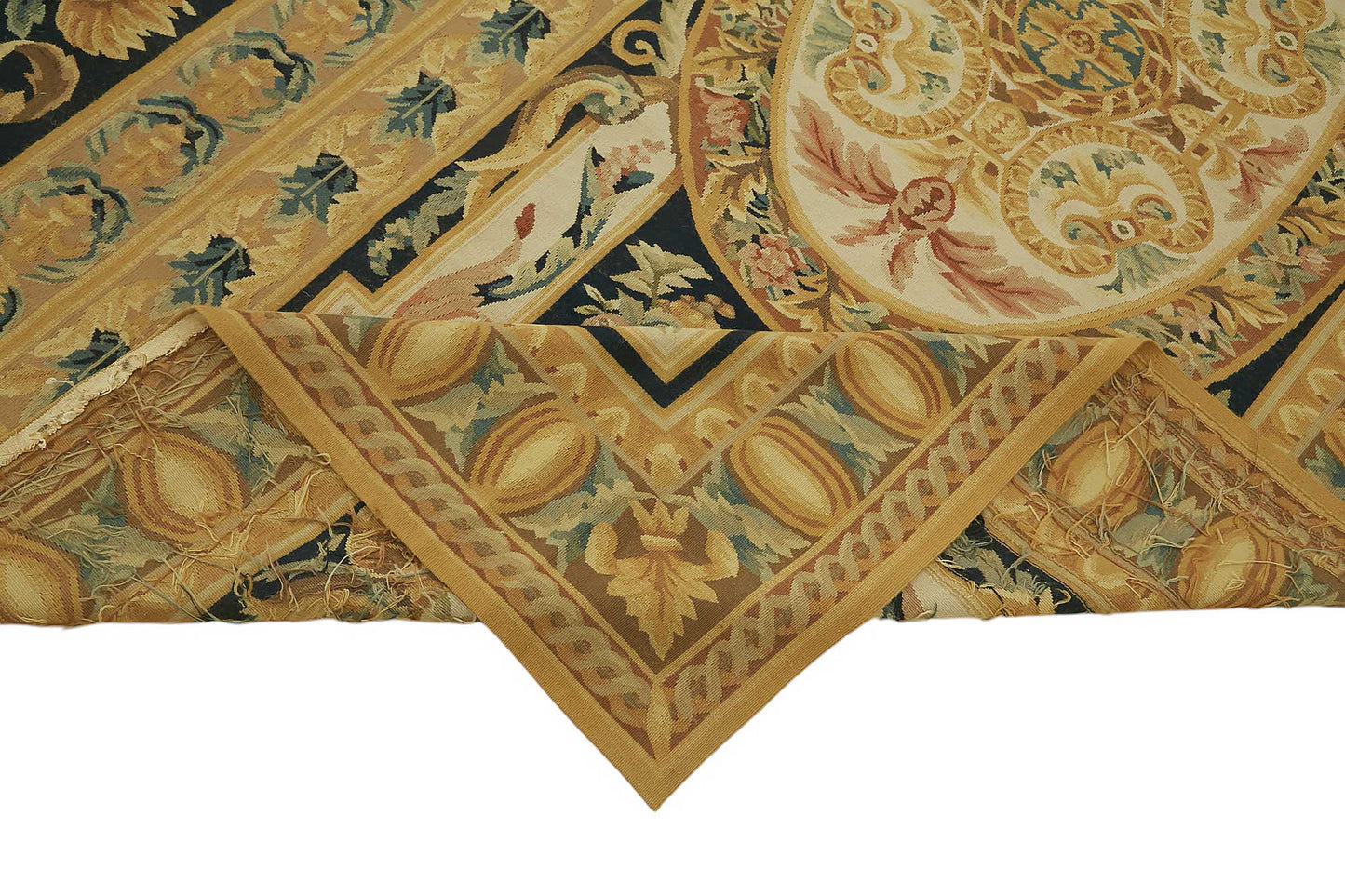 10x15 Floral Aubusson Kilim - 47408