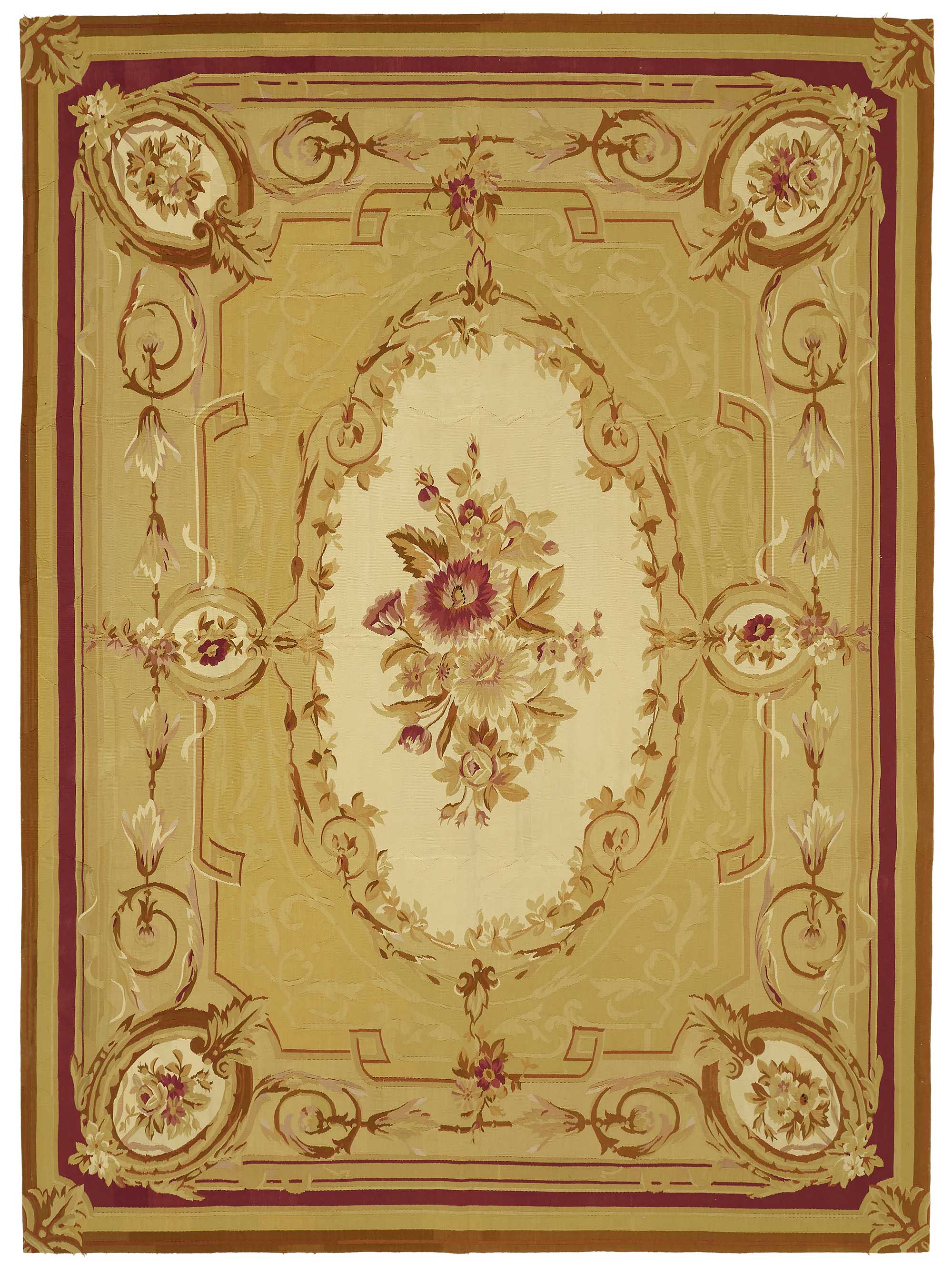 9x12 Floral Aubusson Kilim - 47409