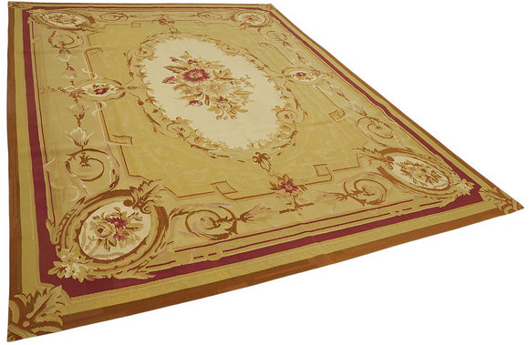 9x12 Floral Aubusson Kilim - 47409