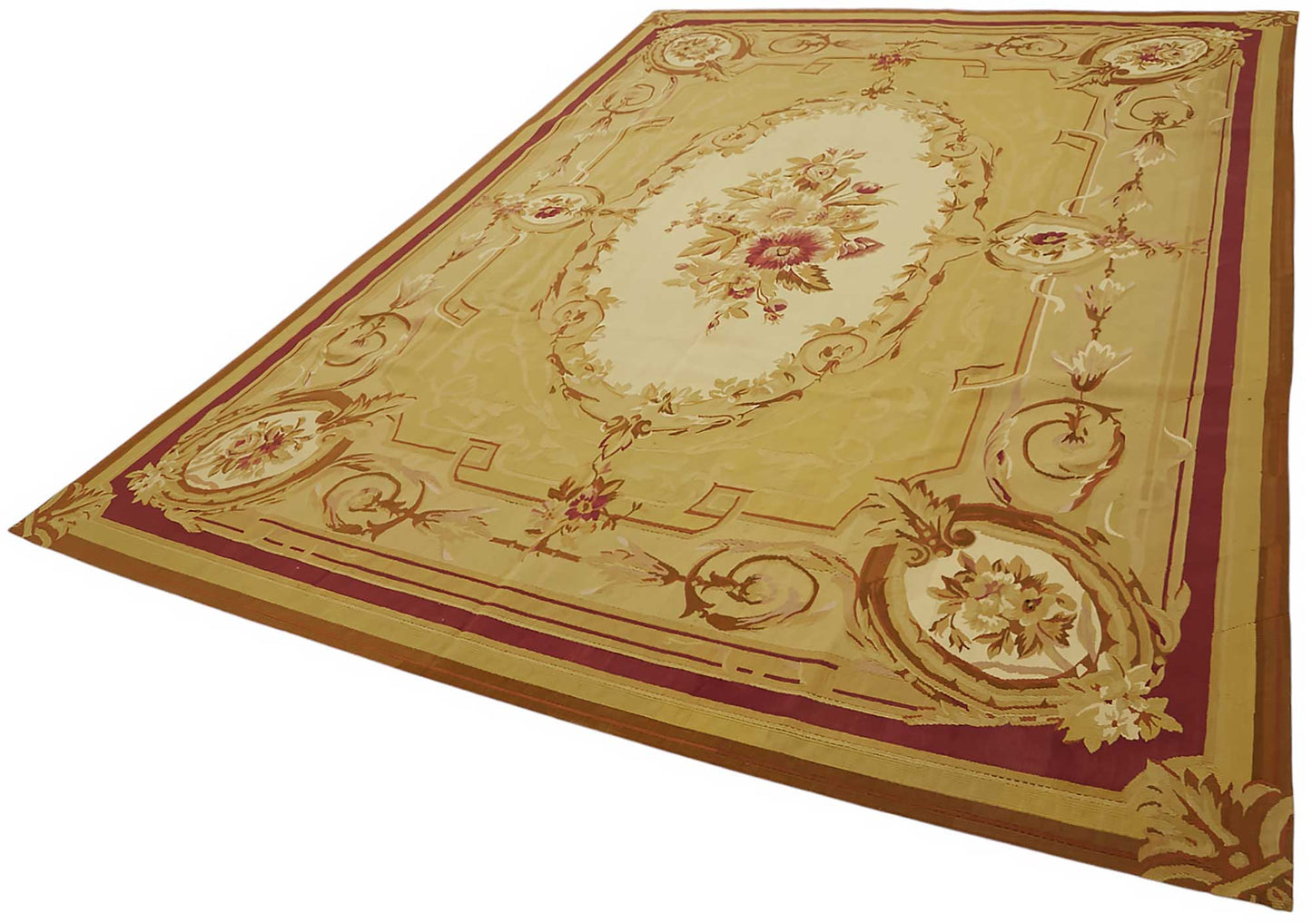 9x12 Floral Aubusson Kilim - 47409