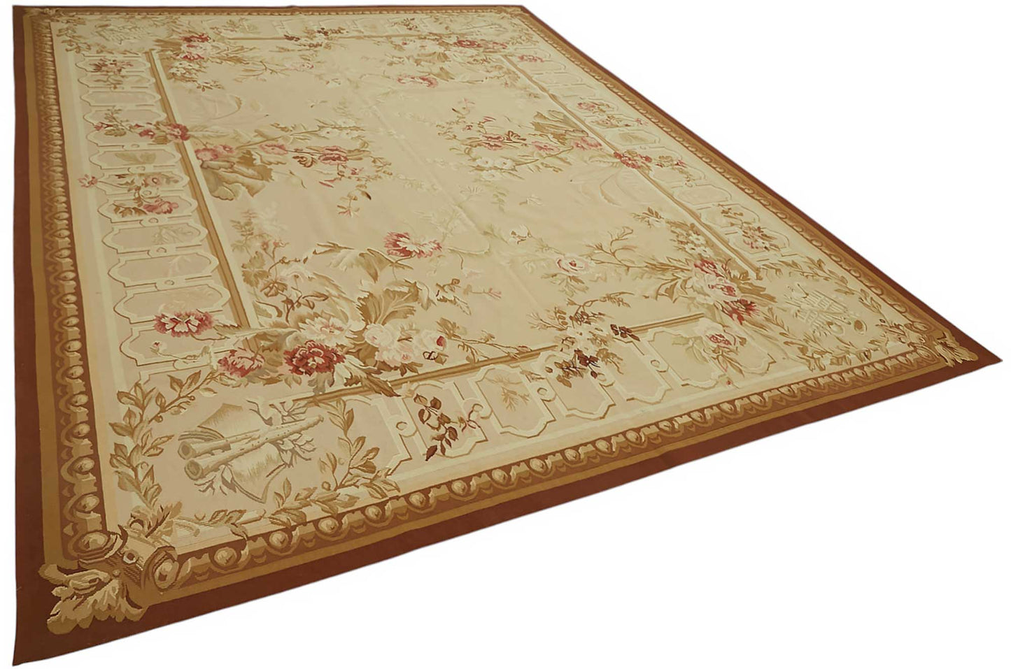 9x12 Floral Aubusson Kilim - 47410