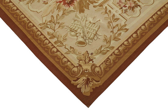 9x12 Floral Aubusson Kilim - 47410