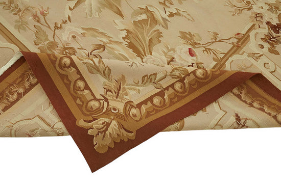 9x12 Floral Aubusson Kilim - 47410