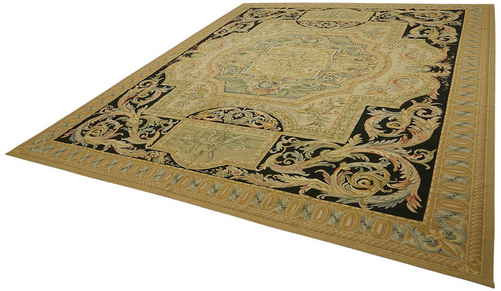 12x15 Floral Aubusson Kilim - 47412