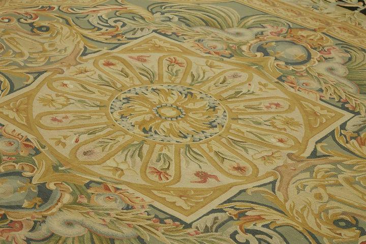 12x15 Floral Aubusson Kilim - 47412