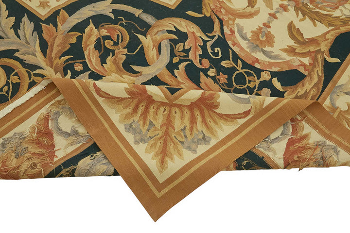 10x14 Floral Aubusson Kilim - 47413