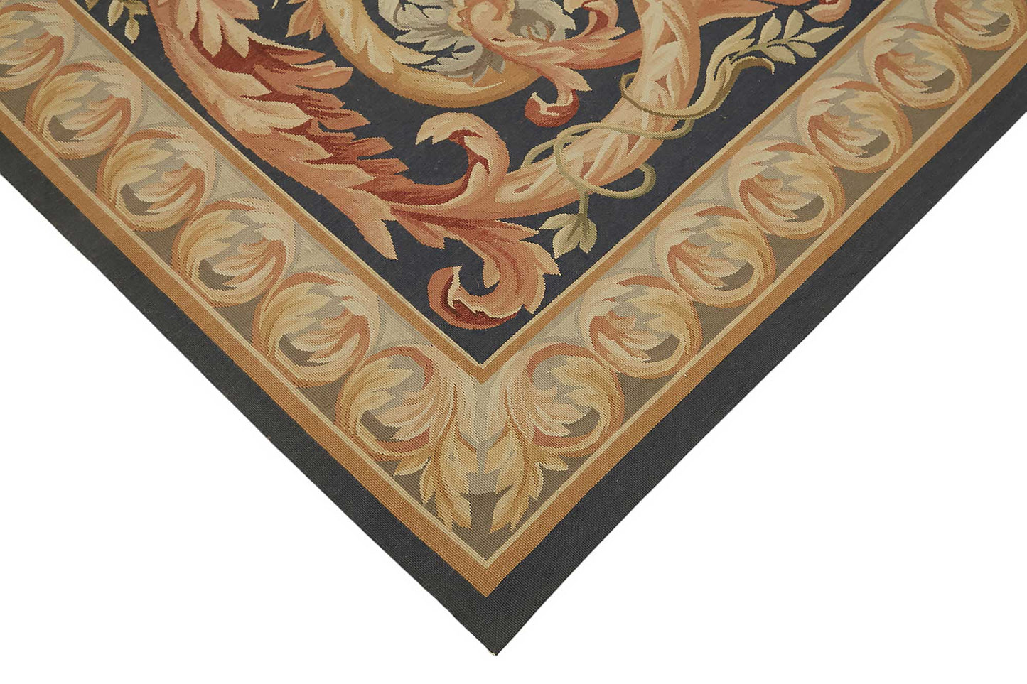 9x12 Floral Aubusson Kilim - 47415