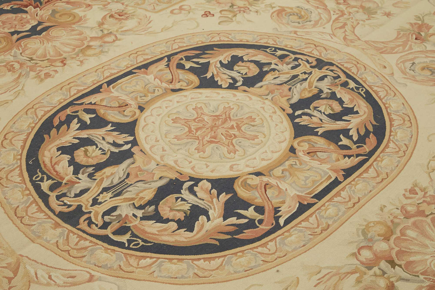 9x12 Floral Aubusson Kilim - 47415